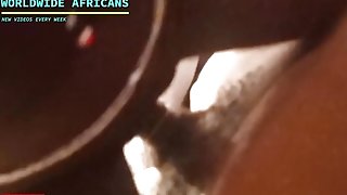 African Black  Petite Gf Fucks Big Black Dick While Screaming