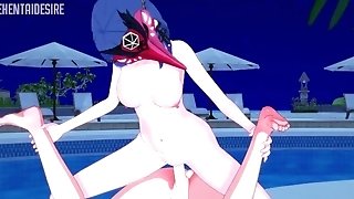 Kujou Sara Predominates You Anime Porn Genshin Influence