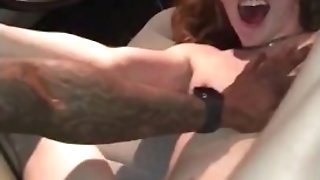 Ginger Bitch Tune Squirts For Big Black Cock In Truck